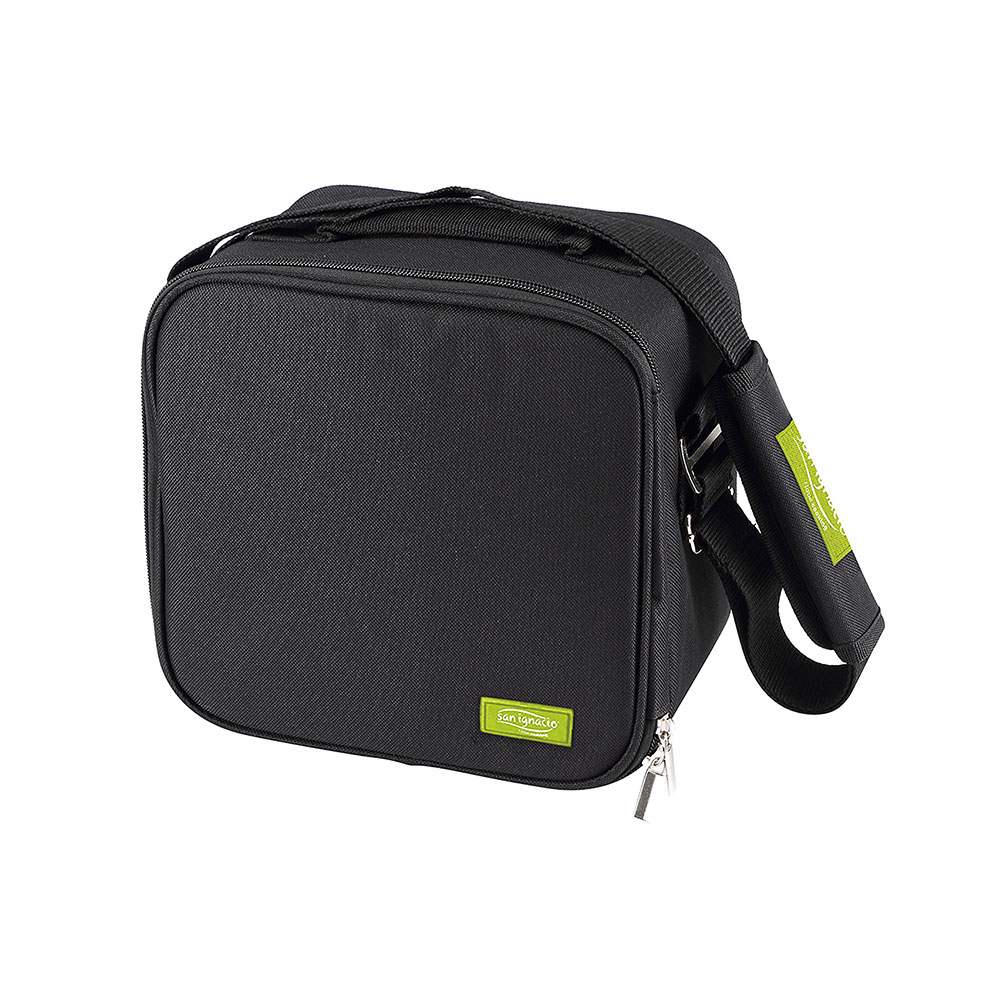 Porta-alimentos 23x22x13 5cm poliéster preto walking business sg4505bk san ignacio
