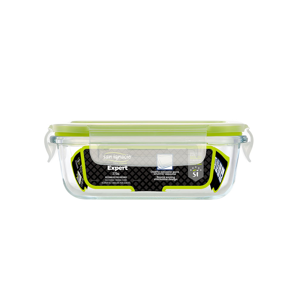 Hermético retangular 370ml borosilicato expert sg4700 san ignacio