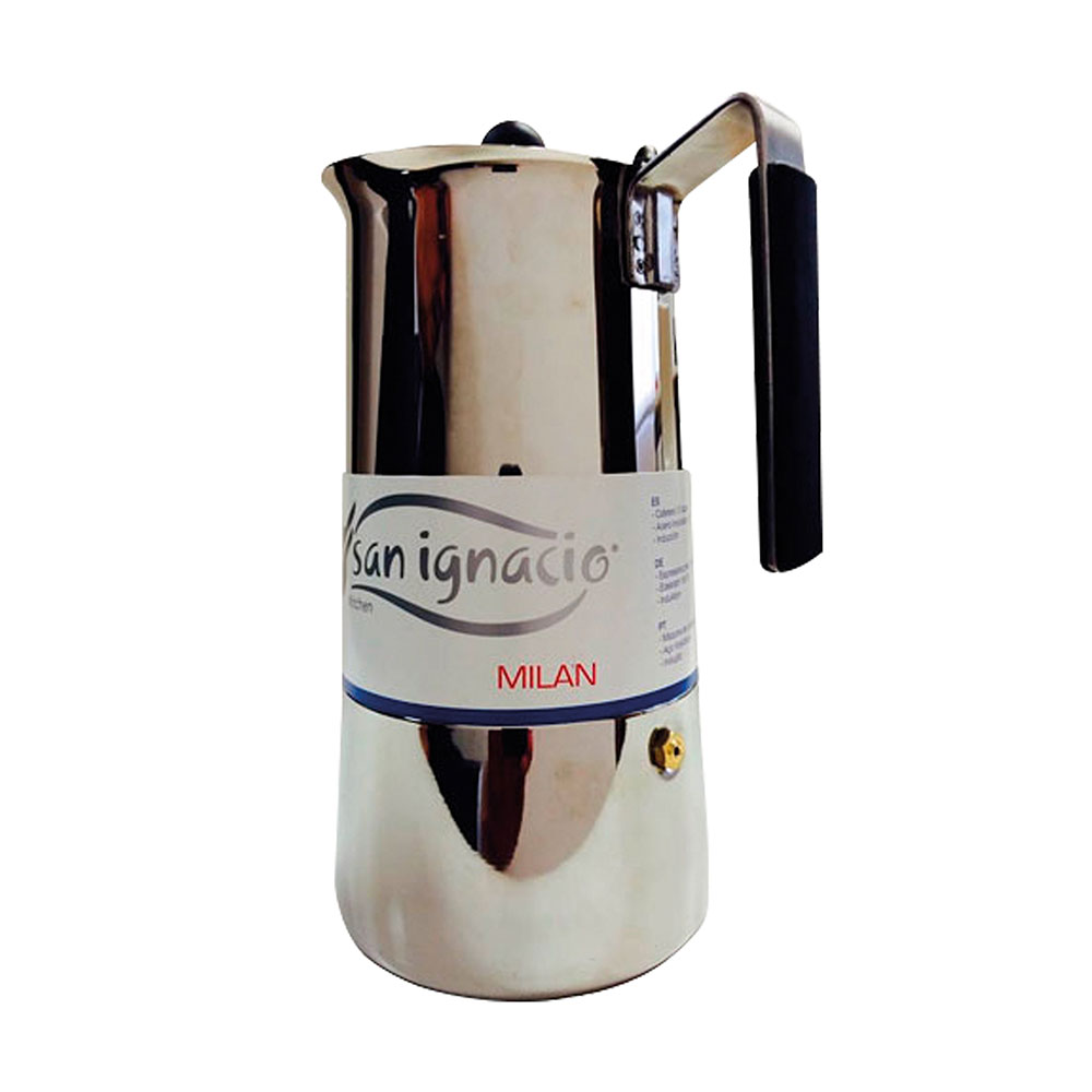 Cafeteira 4 xicaras aço inox. modelo milan ind sg1781 san ignacio
