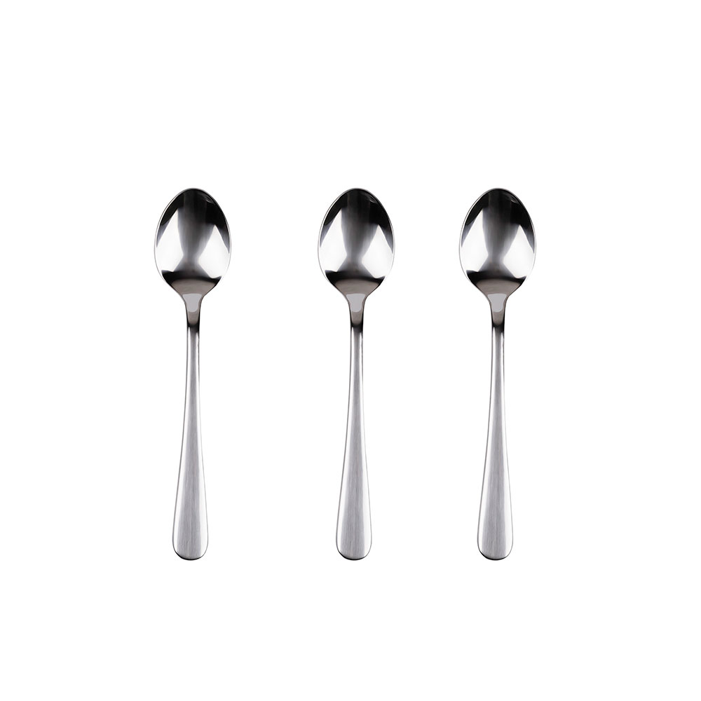 Kit 3 unid. colher de café inox. reciclado brilho natur sg7768 san ignacio