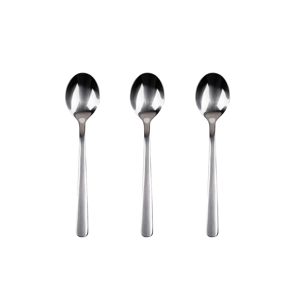 Kit 3 unid. colher de café inox. reciclado brilho earth sg7778 san ignacio