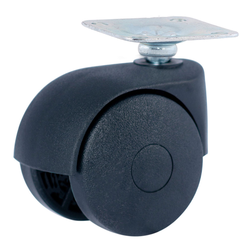 Roda platina ø50mm (roda) polipropileno preto cr39220 afo