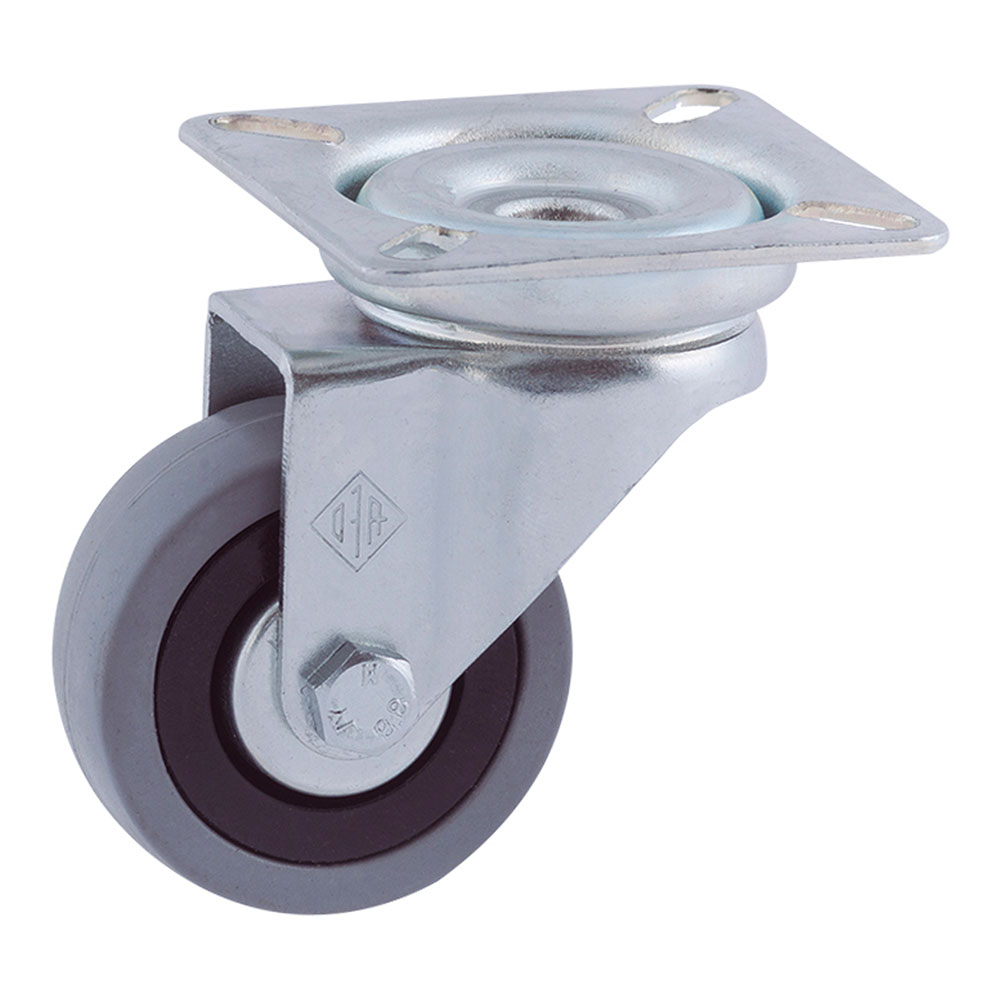 Roda platina ø50mm (roda) borracha cinzenta cr00598 afo