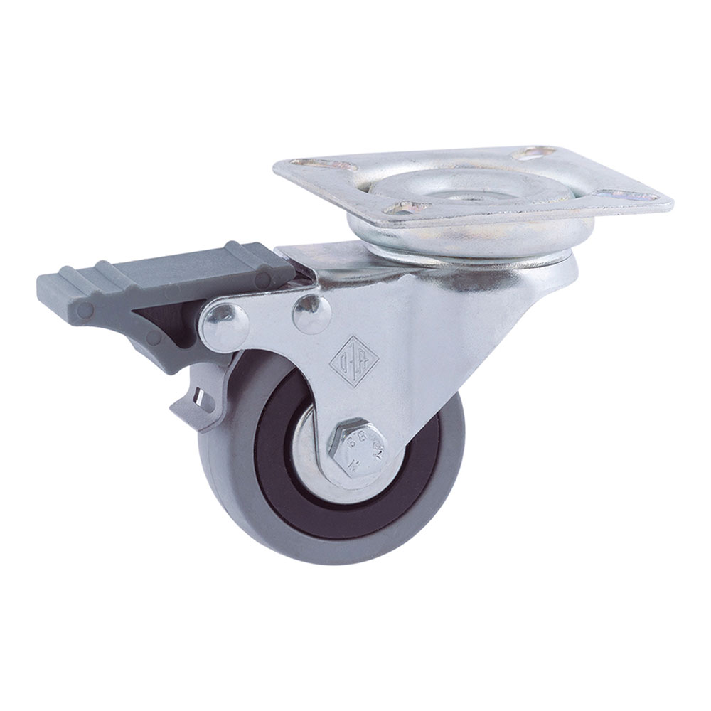 Roda platina travão ø50mm (roda) borracha cinzenta cr07181 afo