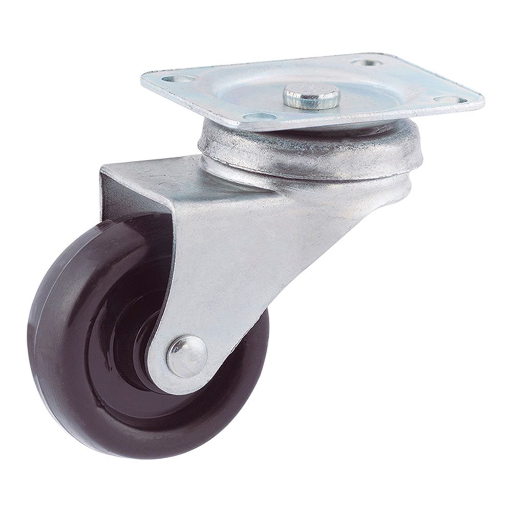 Roda platina ø40mm (roda) polipropileno preto cr23998 afo