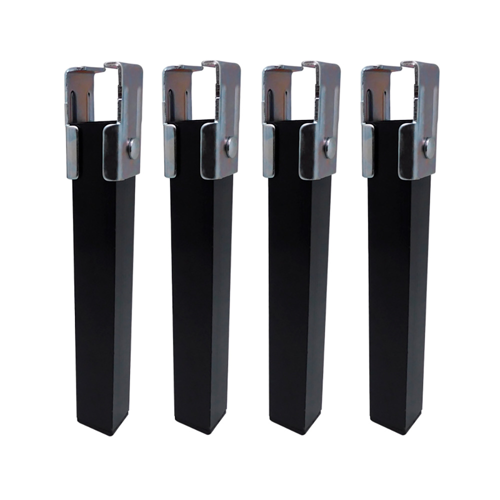 Conjunto de 4 pés para somier pt25 255x30x30mm s/r ne 96400 micel
