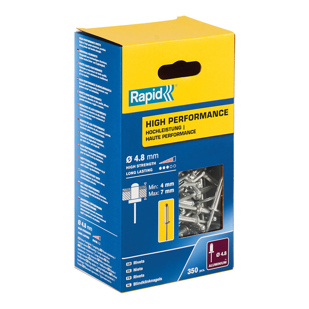 Caixa 500 rebites ø4 8x10mm - alto rendimento 5001435 rapid