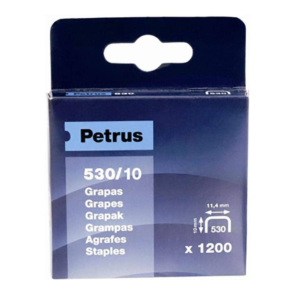 Caixa 1200 agrafos mod. 530/10mm 77515 petrus