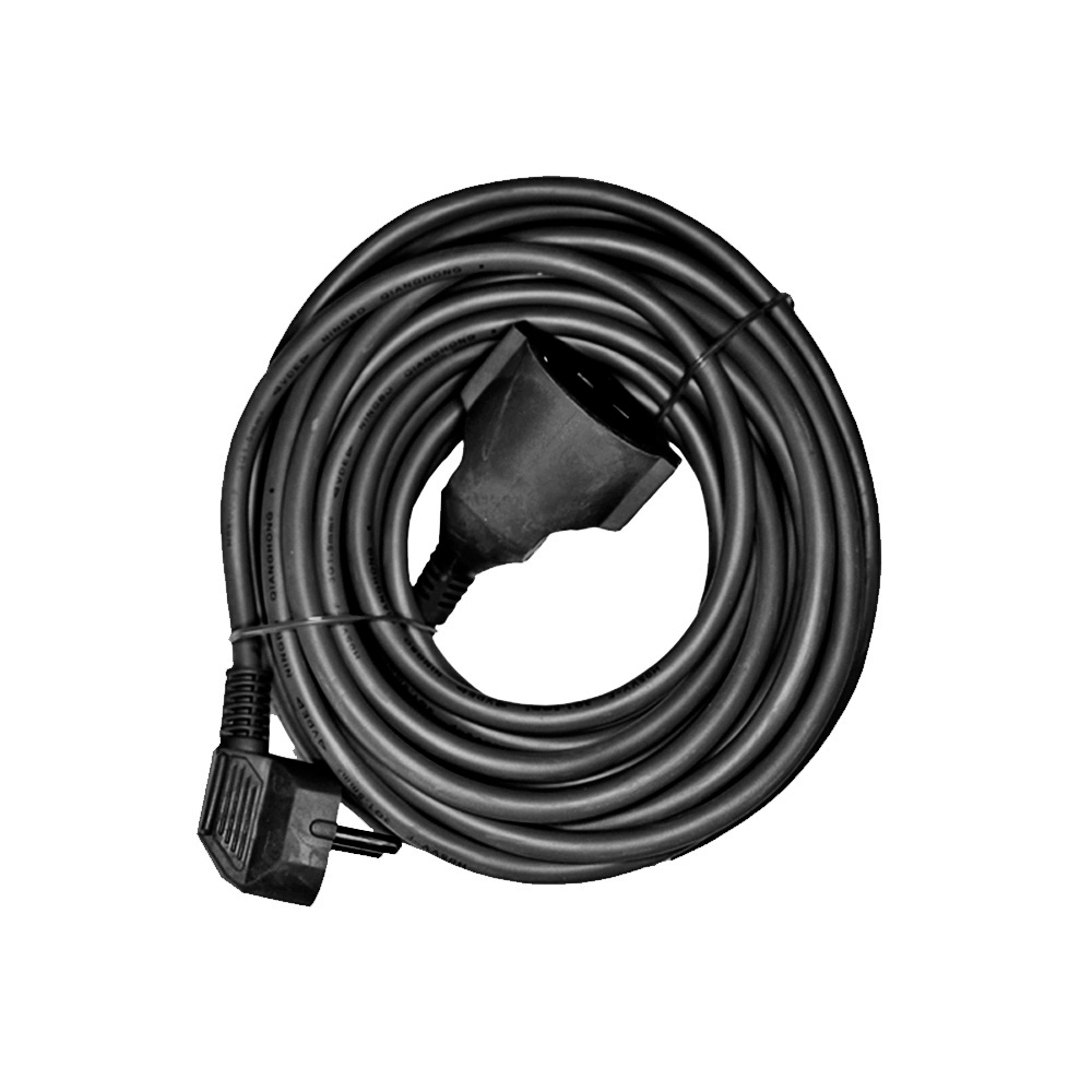Extensão de cabo t/tl 10m 3x1 5mm preta edm