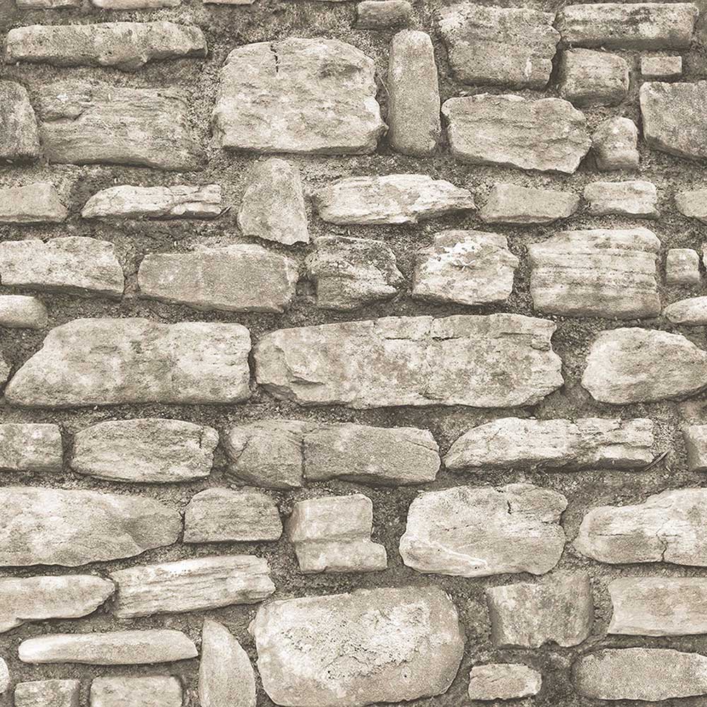 Rolo de papel de parede de alta qualidade textura pedra 3d bege 0 53x10m 2061-2 ich