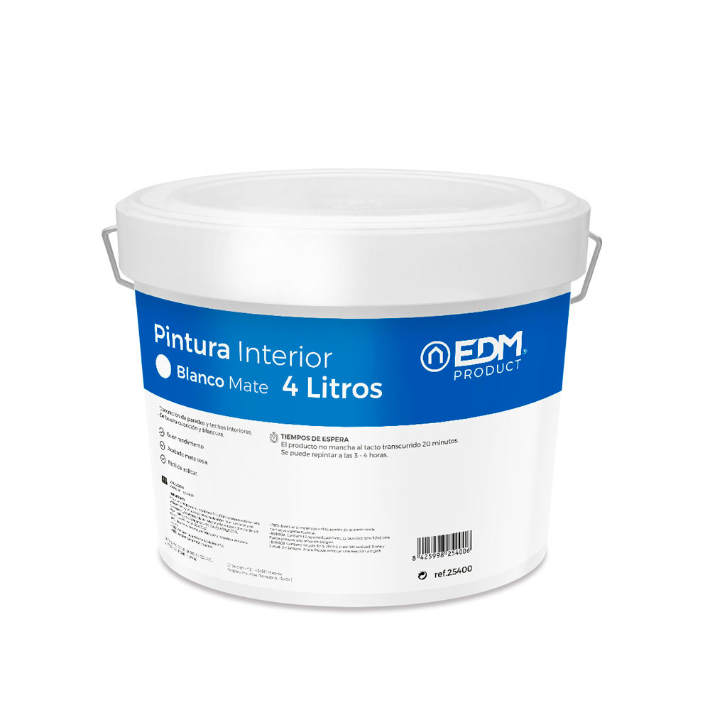 S.of. pintura plástica mate interior brancaq 4l edm