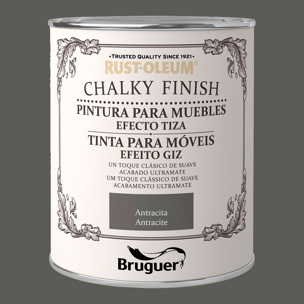 Rust-oleum chalky finish móveis antracita 0 75l 5397535 bruguer