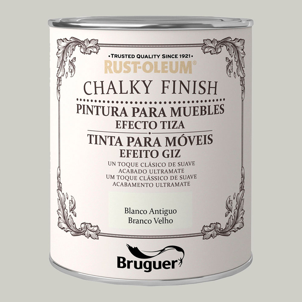 Rust-oleum chalky finish móveis branco antigo 0 125l 5397511 bruguer