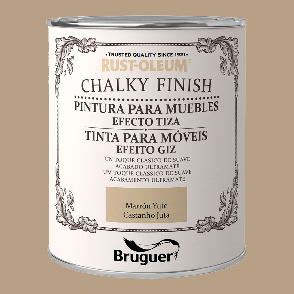 Rust-oleum chalky finish móveis castanho juta 0 75l 5397544 bruguer