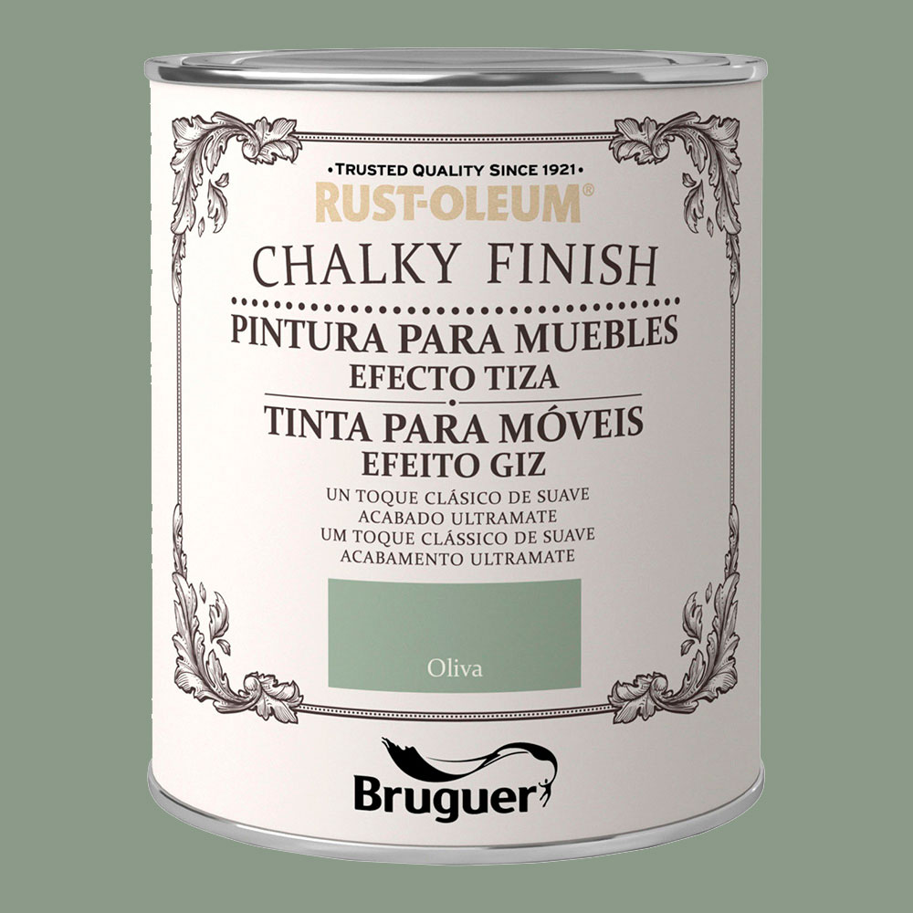 Rust-oleum chalky finish móveis oliva 0 75l 5397527 bruguer