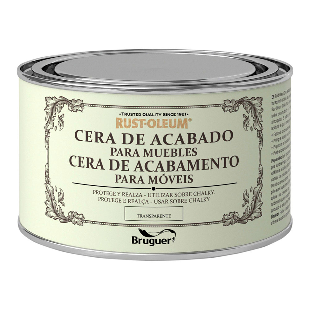 Rust-oleum chalky finish cera para móveis transparente 0 4l bruguer