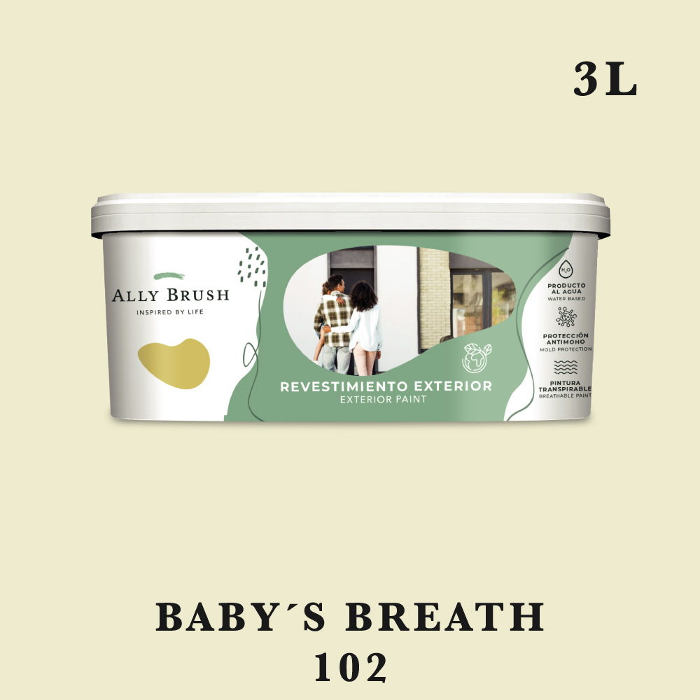 Pintura ally brush exterior baby´s breath 3l