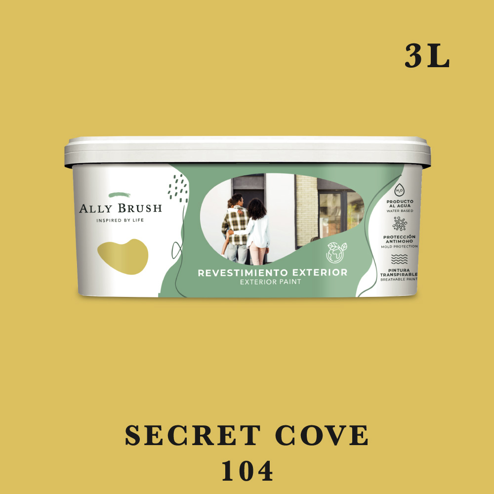 Pintura ally brush exterior secret cove 3l.