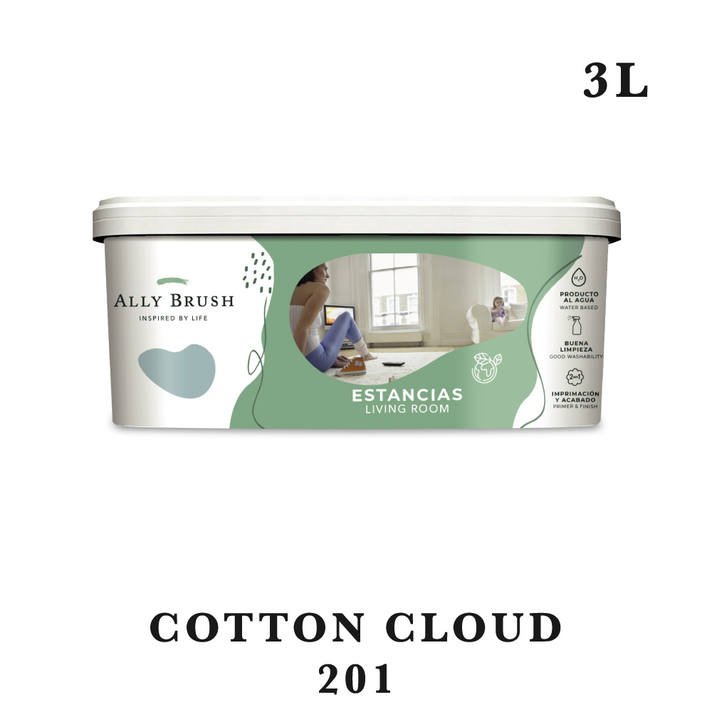 Pintura ally brush interior cotton cloud 3l