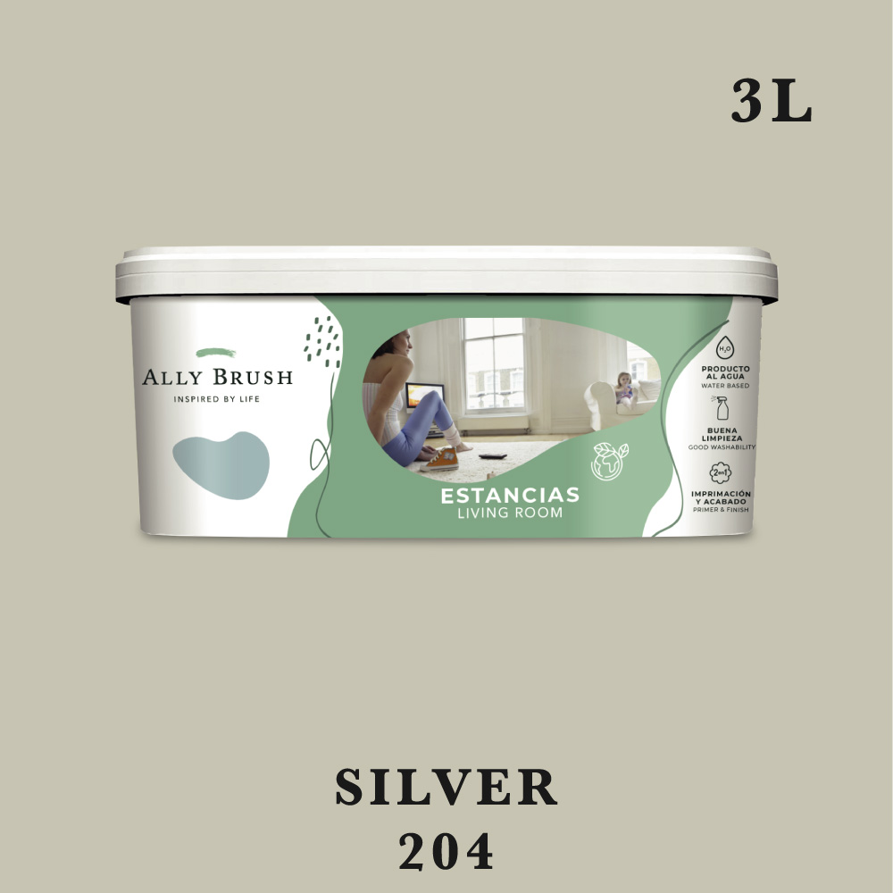 Pintura ally brush interior silver 3l