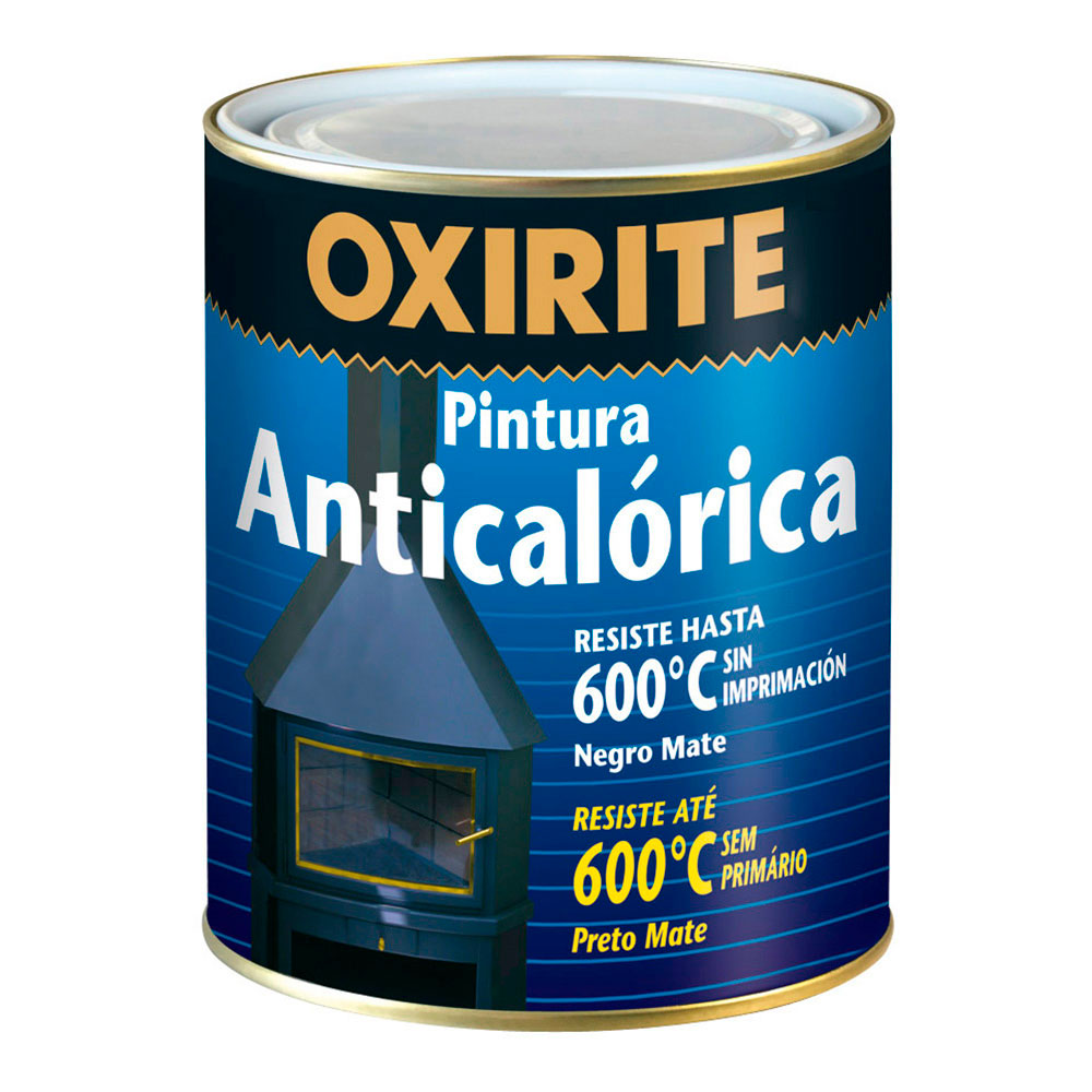 Oxirite pintura resistente ao calor preto mate0. 750l 5398041