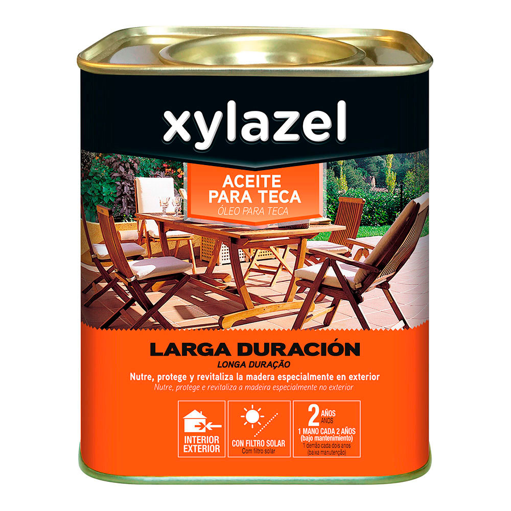 Xylazel azeite para teca larga duração cor nogal 0.750l 5396296