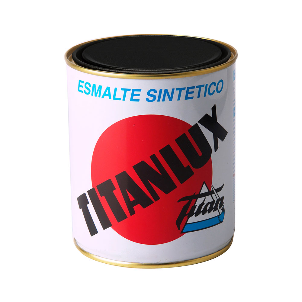 Esmalte sintético brilhante preto 375ml titanlux 001056738