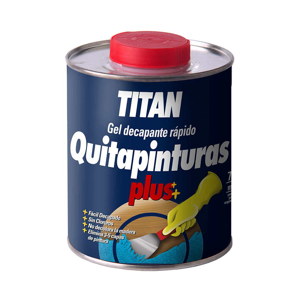 Gel decapante removedor de tintas plus 750ml titan 05d000134