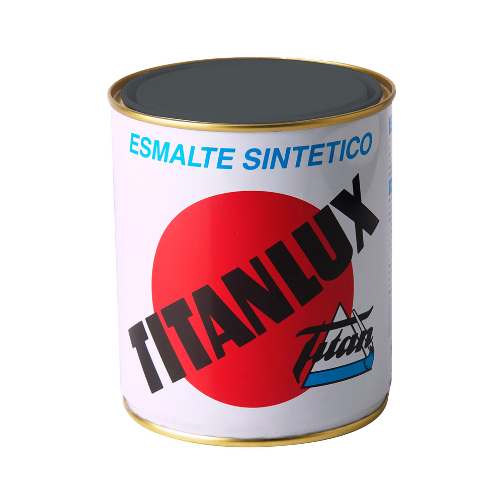 Esmalte sintético brilhante cinzento médio 750ml titanlux 001054934