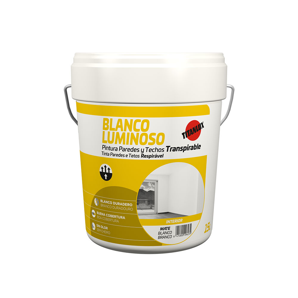 Tinta paredes e tetos branco luminoso mate interior titan 03h000115