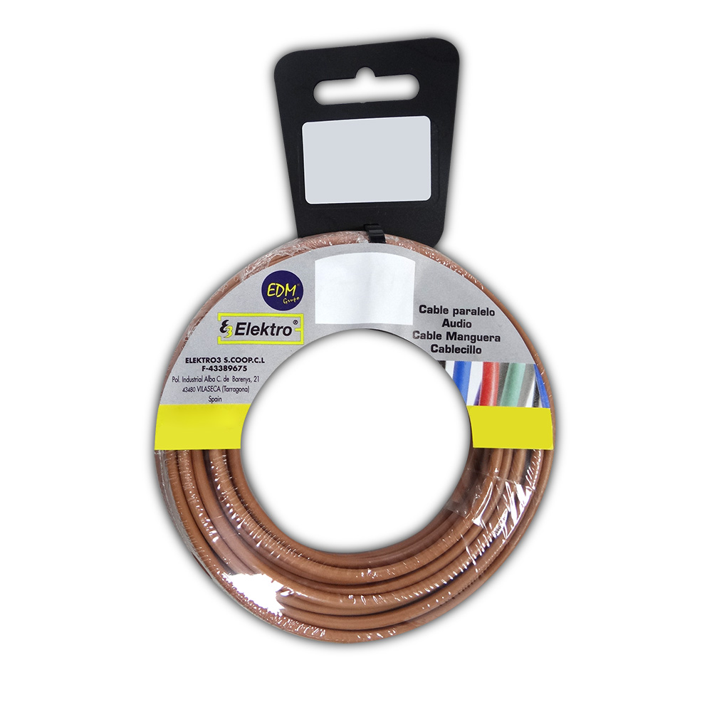 Rolo de cabo flexível 6mm castanho livre de halogéneos 10m