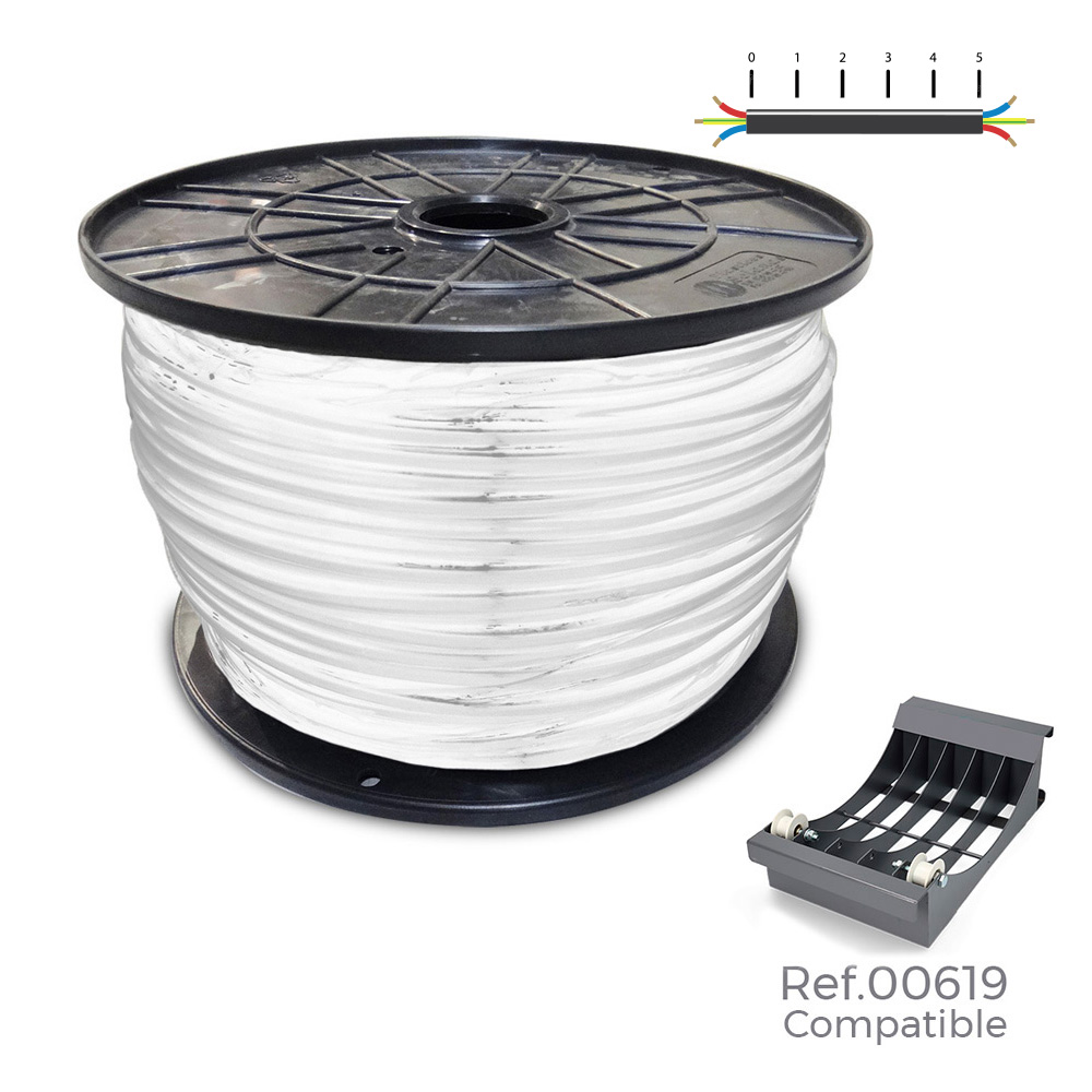 Rolo de cabo acrilico 1kv branca 3x2 5mm 150m (bobine grande ø400x200mm)