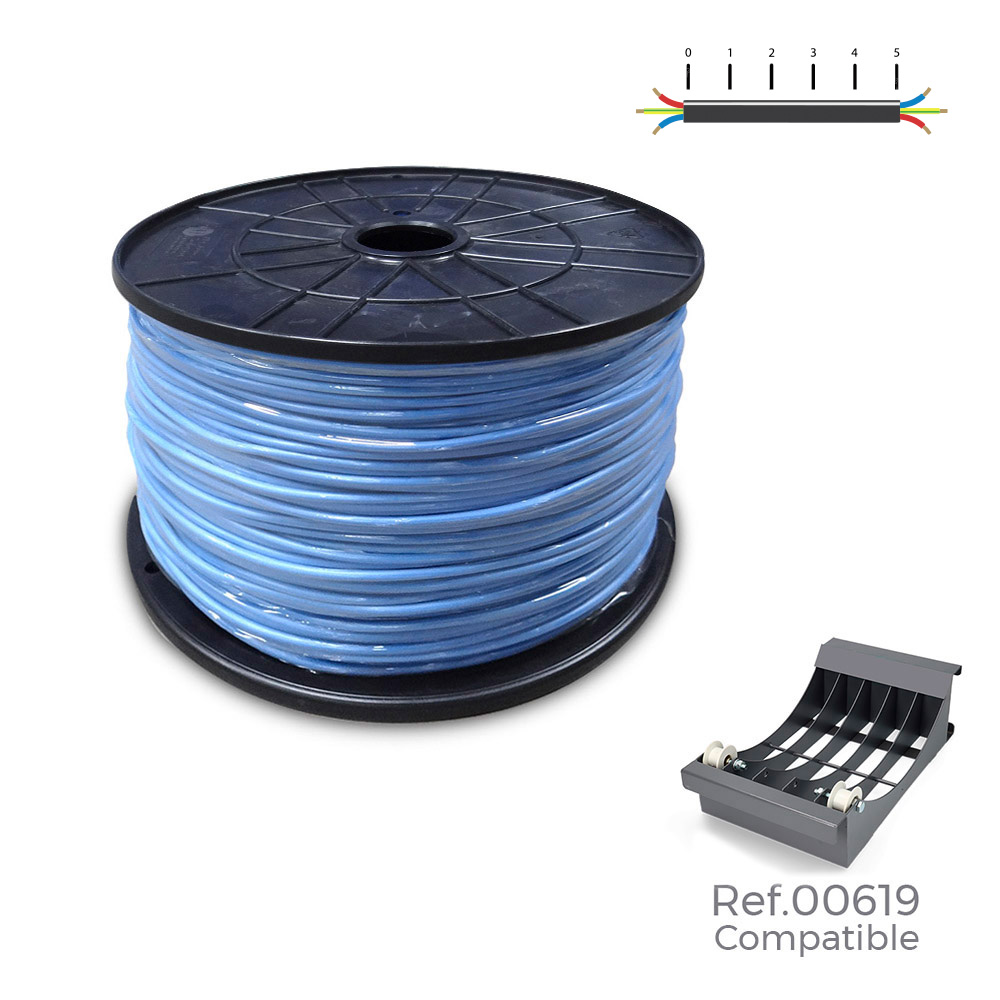 Bobine cabo flexivel 2 5mm azul 800m (bobine grande ø400x200mm)