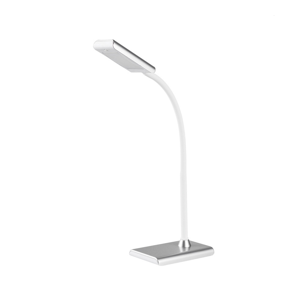 Candeeiro de mesa led 7w 400lm 4000k cor prata 9x13x33cm edm