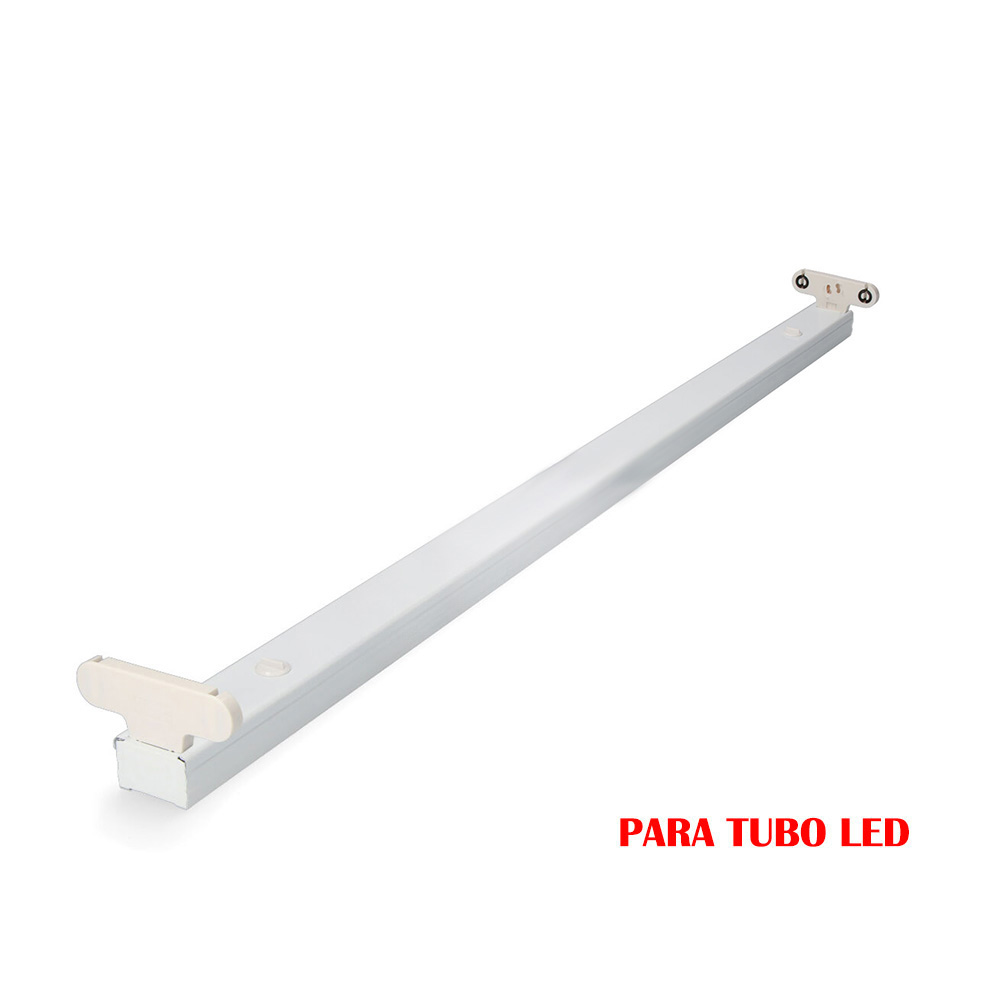 Armadura fluorescente para tubo led 2x18w (eq. 36w) 220v 123cm edm