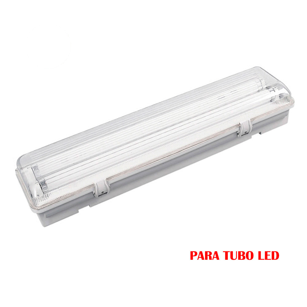 Armadura fluorescente estanca para tubo led 2x22w (eq. 58w) 220v 155cm ip65 edm