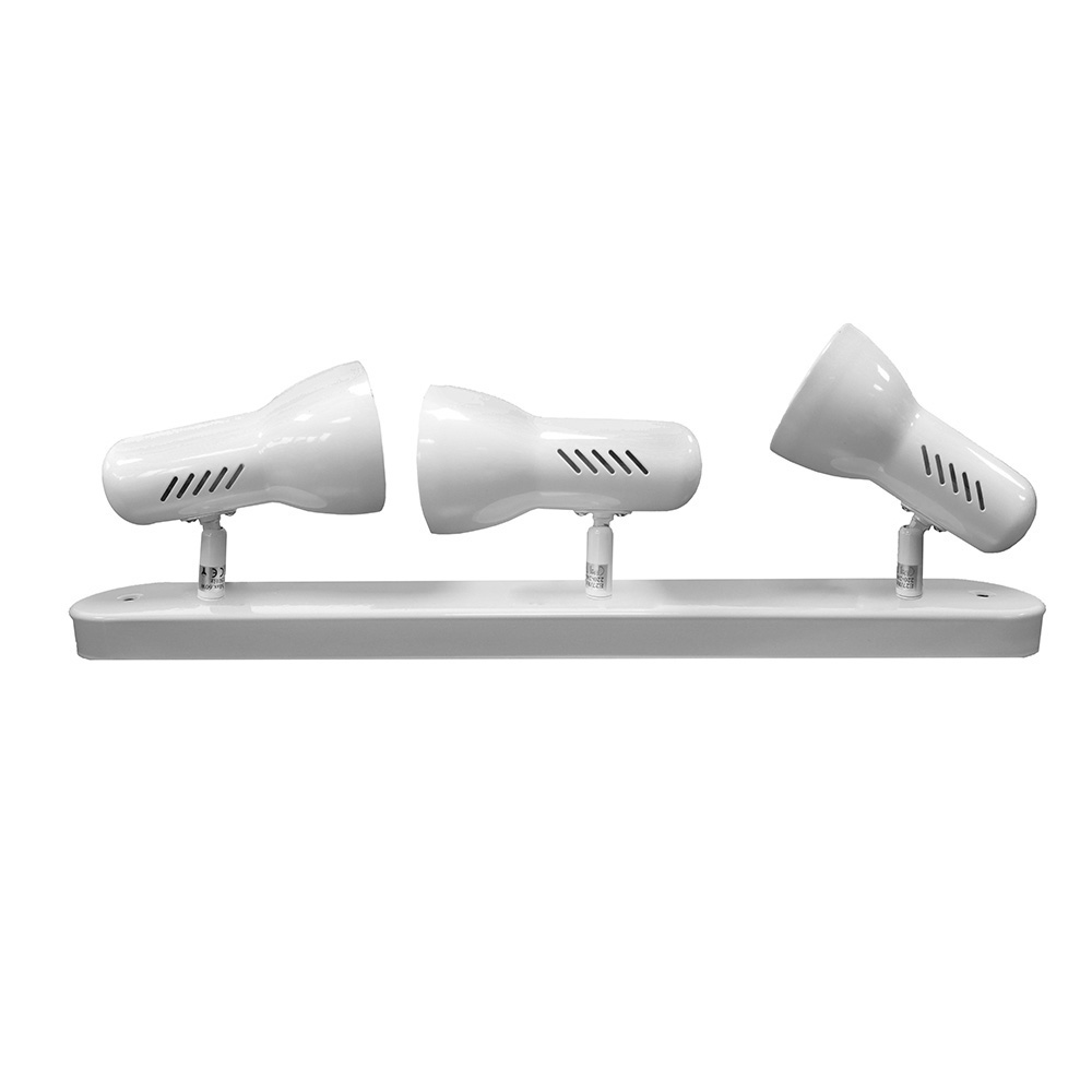 Régua com 3 focos cor branco e27 modelo galaxy edm