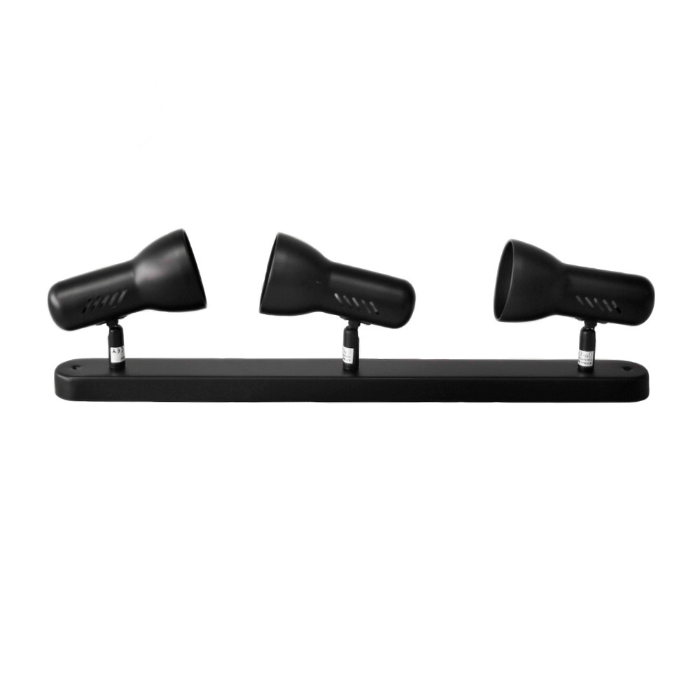 *ult.unidades* régua com 2 focos cor preto e27 modelo galaxy edm