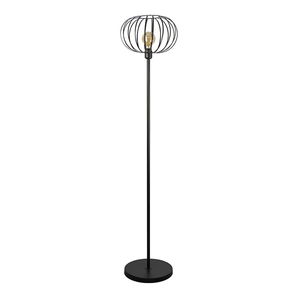 Candeeiro de pé (sala) vintage e27 60w cor preta ø35x150cm