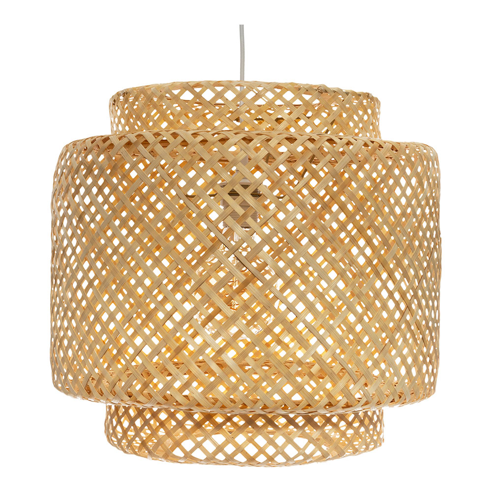 E27 lâmpada de teto de bambu natural  modelo liby