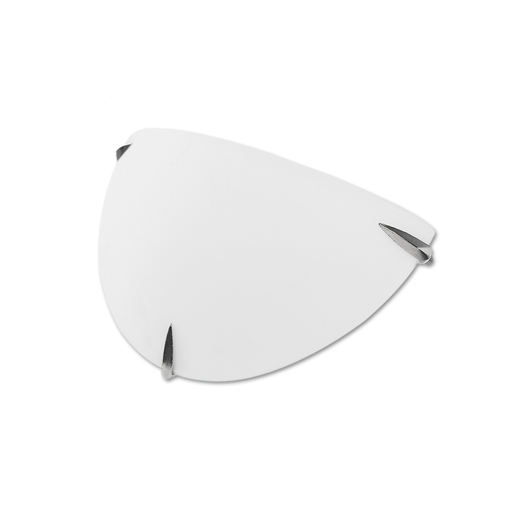 Lâmpada de parede de vidro 2xe27 cor branca ø30x15x8cm edm