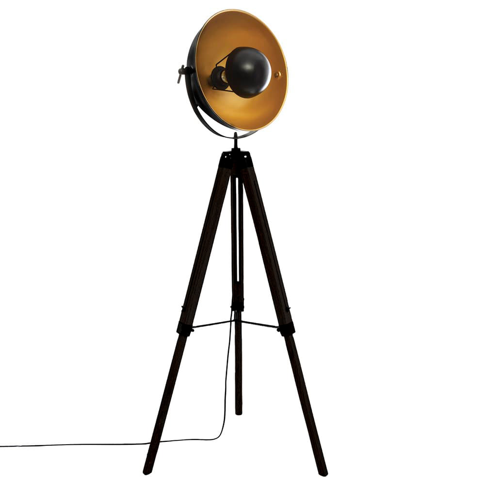 Candeeiro trípode modelo  loft lahti  preto e27156 5x65x57cm