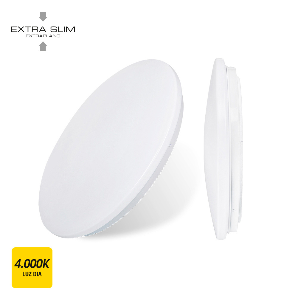 Candeeiro de teto/parede de superfície led 12w 4000k ø26 5x5 7cm edm