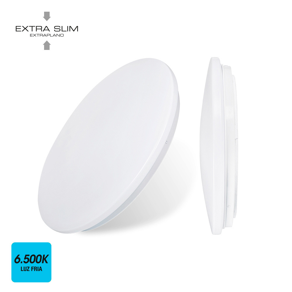 Candeeiro de teto/parede de superfície led 12w 6500k ø26 5x5 7cm edm