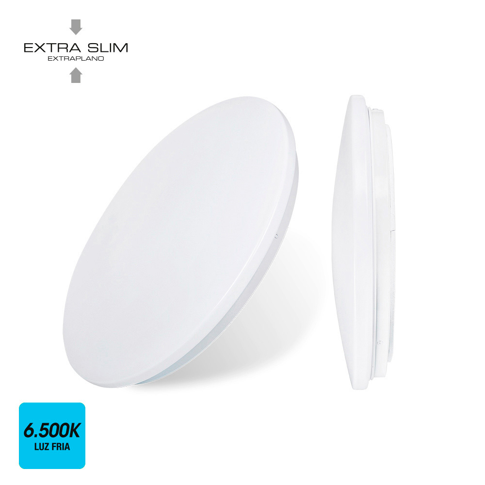 Candeeiro de teto/parede de superfície led 18w 6500k ø33x6 6cm edm