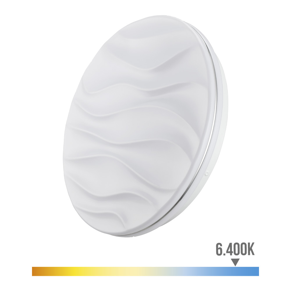 Aplique super led 24w 2490lm 6500k ø38x7cm modelo desert edm