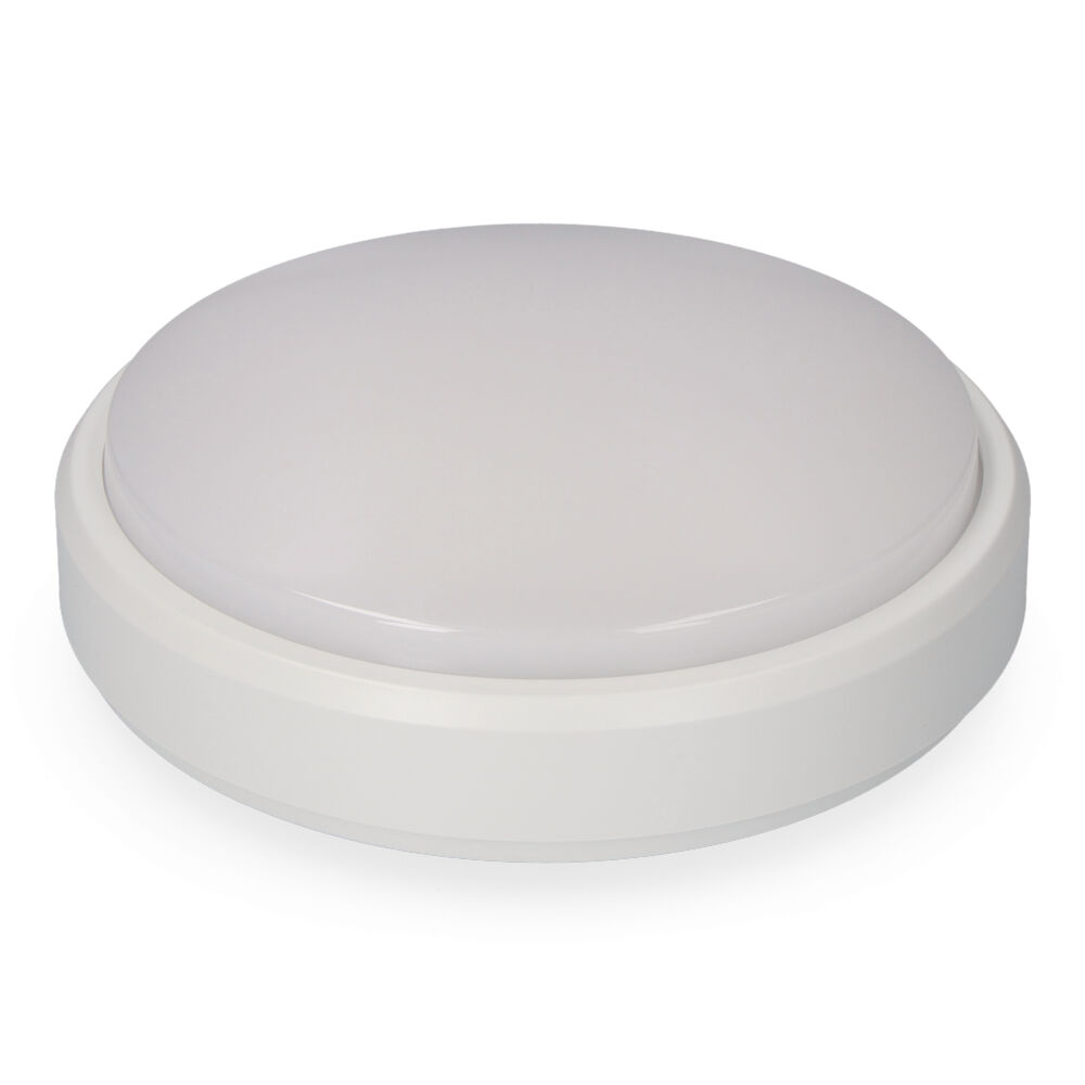 Candeeiro exterior led 18w 1950lm ip54 redondo 4000k luz dia ø21x5 7cm edm