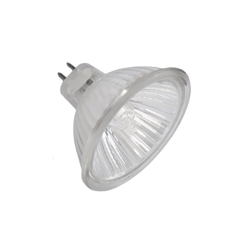 Lâmpada dicróica halogênica 220v 50w mr16 470lm abertura 38° ø5cm