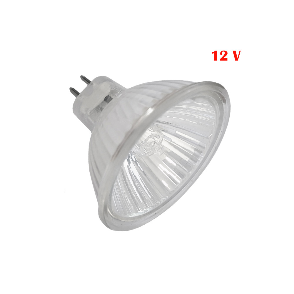 Lâmpada dicróica halogênica 12v 50w mr16 675lm abertura 60° ø5cm