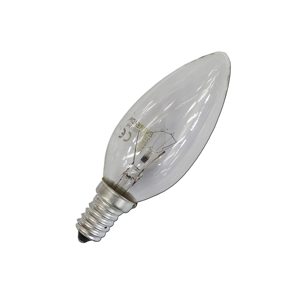 Lâmpada incandescente vela transparente 40w e14 (somente uso industrial)